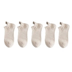 Embroidered Expression Ankle Socks – Kawaii Cotton Fashion for Casual Wear