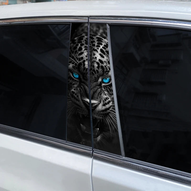 Lion Vinyl Car Decals – Waterproof B-Pillar Styling for Automotive Tuning