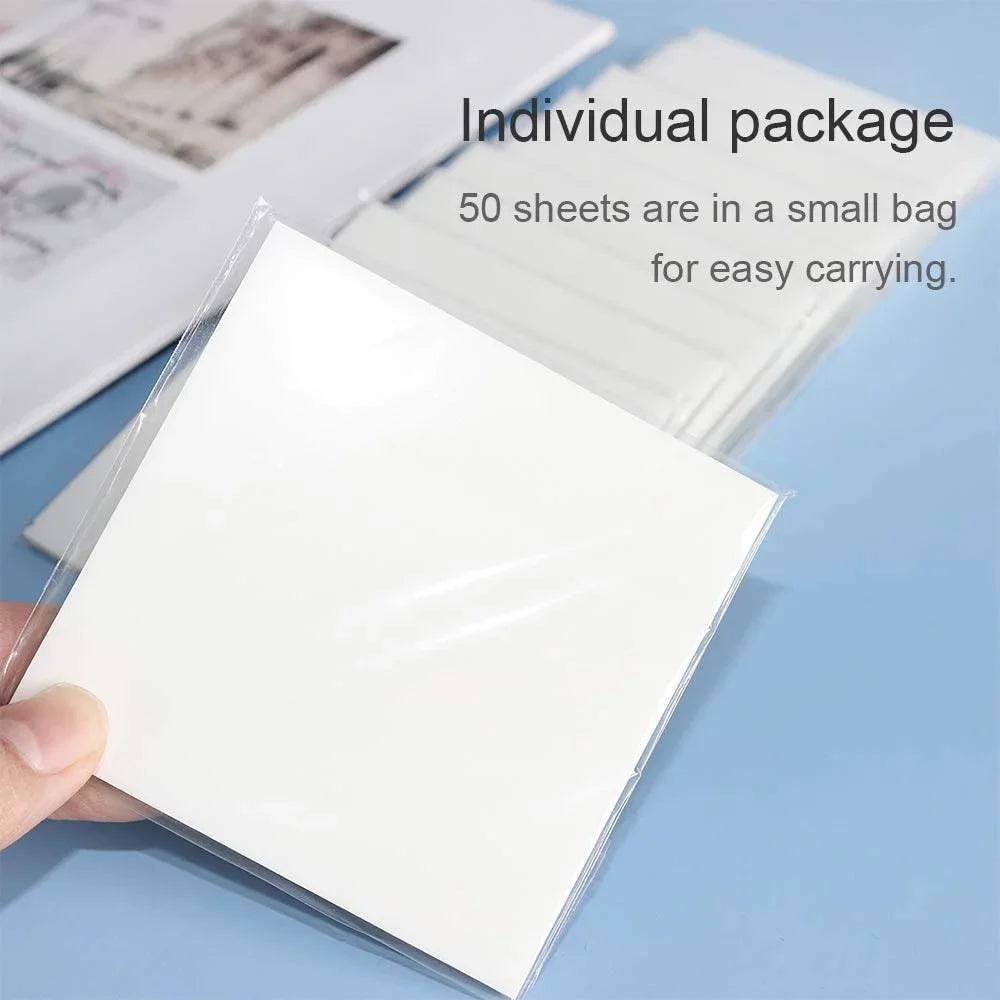 Transparent Sticky Notes – Waterproof Self-Adhesive Memo for Office School