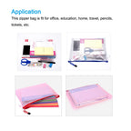 Waterproof Mesh Zipper Pouches – PVC Document File Bags for Office Stationery