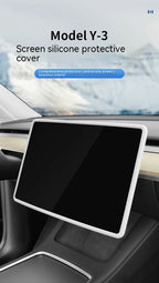 Silicone Screen Frame Protector – Anti-Collision Cover for Tesla Model 3 Y