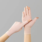 Cotton Fingerless Sunscreen Gloves – UV Protection for Driving and Outdoor