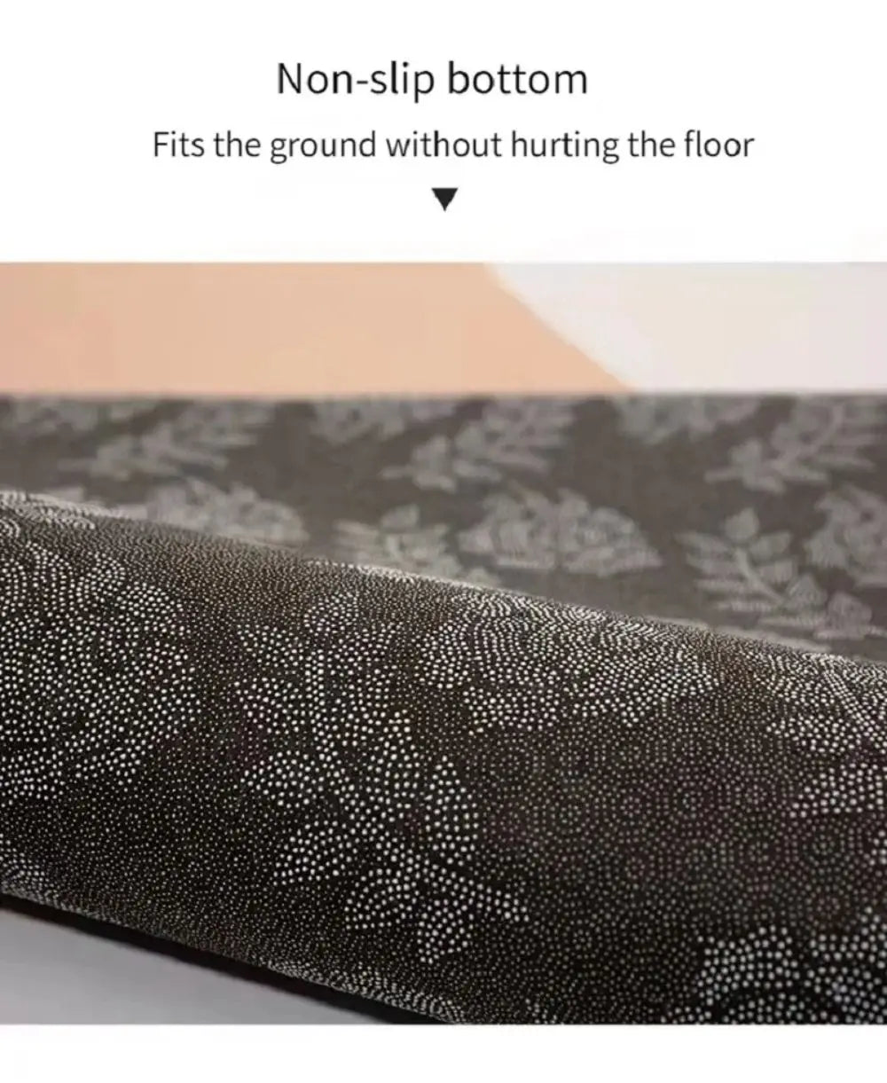 Irregular Letter Floor Mat – Soft Anti-Slip Faux Cashmere Rug for Bedroom