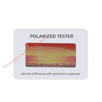 Polarized Sunglasses Test Card – Optical Verification Tool for Eyewear