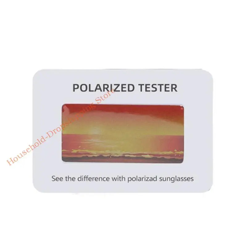 Polarized Sunglasses Test Card – Optical Verification Tool for Eyewear