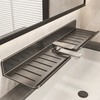 Aluminum Bathroom Wall Shelf – Punch-Free Storage for Kitchen and Toilet