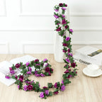 Artificial Silk Rose Vine – 2.5m Floral Garland for Wedding Arch Decoration