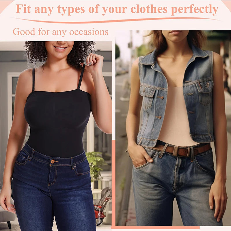 Strapless Shapewear Bodysuit – Tummy Control Body Shaper for Waist Training