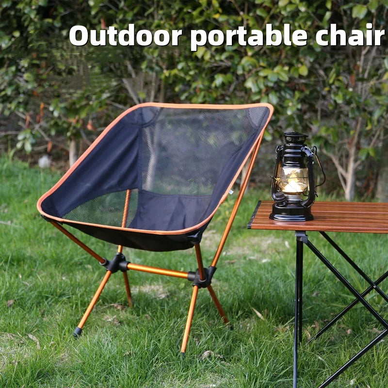 Folding Moon Chair – Lightweight Aluminum Portable Chair for Camping