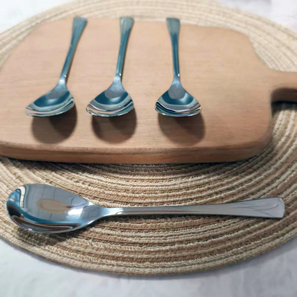 Stainless Steel Coffee Spoons – Elegant Mirror Polished Cutlery for Dessert