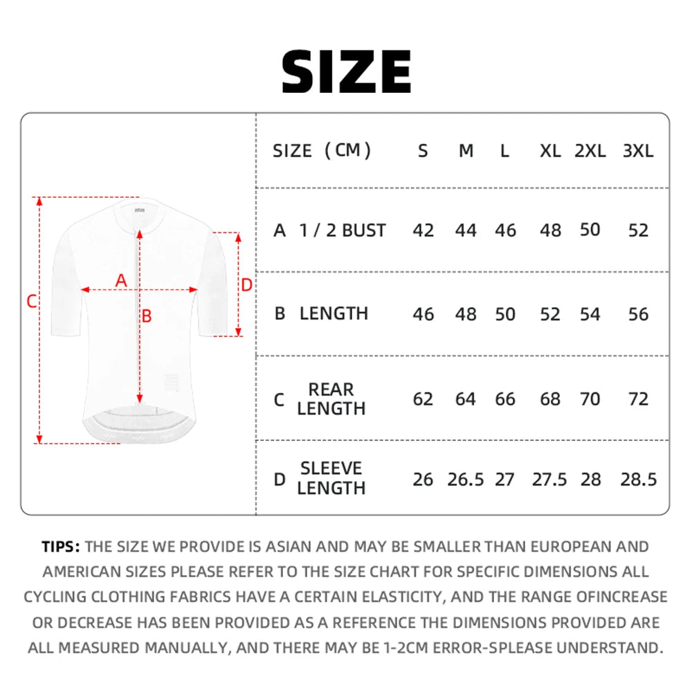 Men's Cycling Jersey – Lightweight UPF 50+ Short Sleeve for Road Biking
