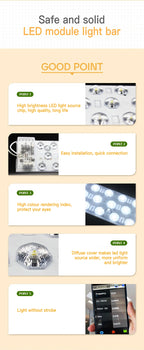 LED Ceiling Light Replacement Bar – 30W-36W Panel for Home Lighting