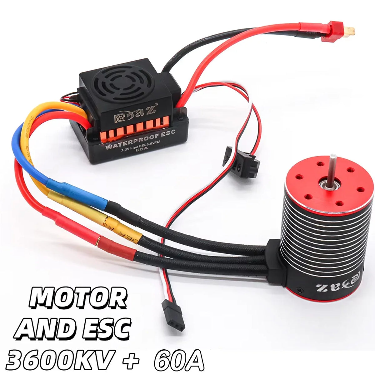 3650 Brushless Motor – Performance Upgrade for 1/10 Scale RC Crawler Trucks