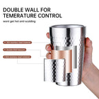 Stainless Steel Diamond Hammer Cup – Insulated Outdoor Camping Drinkware