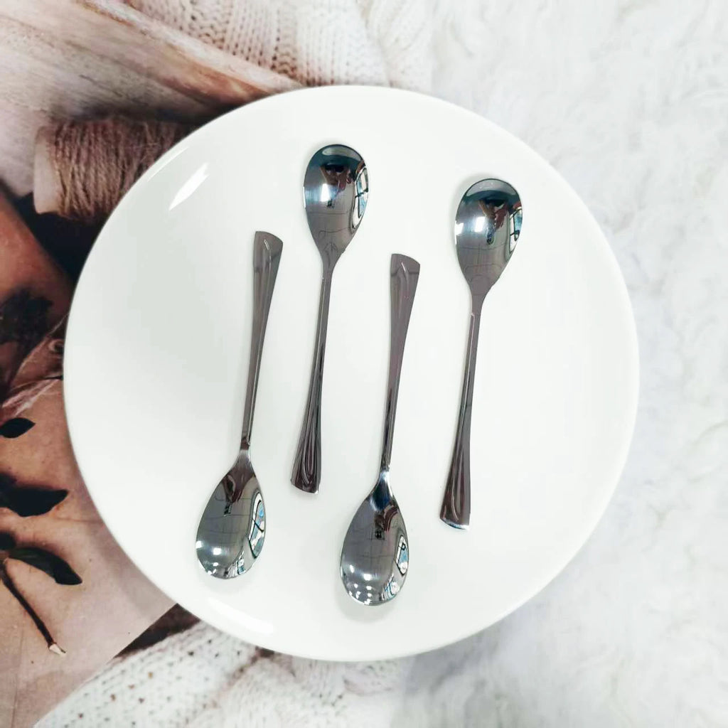 Stainless Steel Coffee Spoons – Elegant Mirror Polished Cutlery for Dessert