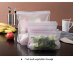 Silicone Food Storage Bags – Leakproof Reusable Containers for Freezer Kitchen