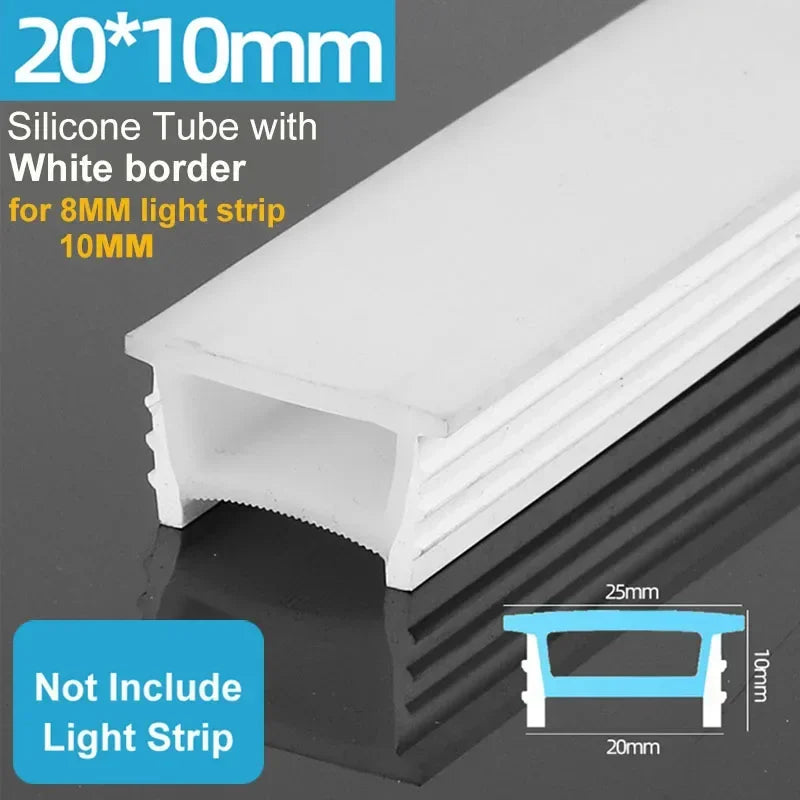Silicone LED Neon Channel – Flexible Waterproof Housing for COB Strip Lights