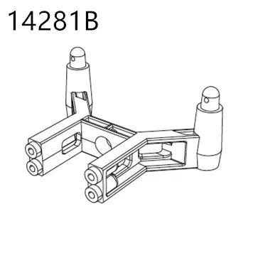 RC Car Spare Parts – Differential Shock and Tire Set for 1/14 Scale Models