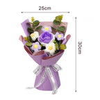Handmade Crochet Flower Bouquet – Knitted Floral Decor for Gift Giving