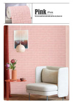 Self-Adhesive 3D Foam Brick Wallpaper – Waterproof Wall Decor for Home Living