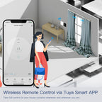 WiFi Smart Glass Curtain Switch – Touch Control for Roller Blind Automation