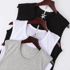 Cotton Sleeveless Compression Vest – Men's Athletic Shirt for Gym Fitness