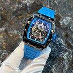 Luminous Tonneau Men's Watch – Luxury Sport Calendar Wristwatch for Daily Wear