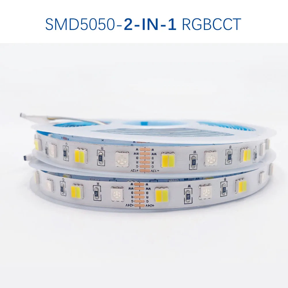 RGBCCT LED Strip Light – Waterproof Flexible Lighting for Home Decor