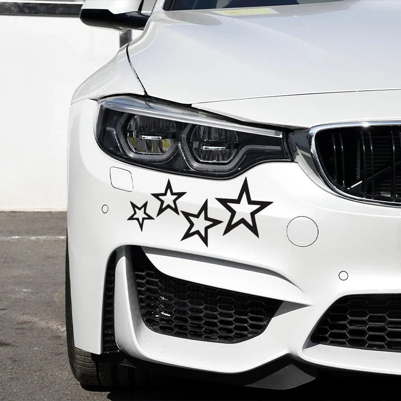 Star Vinyl Car Decal – 12x24cm Waterproof Sticker for Truck Bumper Window