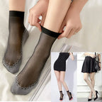 Ultrathin Transparent Boat Socks – Breathable Women's Ankle Socks for Summer