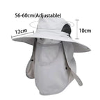 Adjustable Sun Protection Fishing Hat – Breathable Foldable Cap for Outdoor Hiking