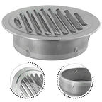 Stainless Steel Round Vent Grille – 70-300mm External Wall Duct for Ventilation