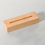 Wooden LED Display Stand – 5mm Warm Light Base for Acrylic Signage