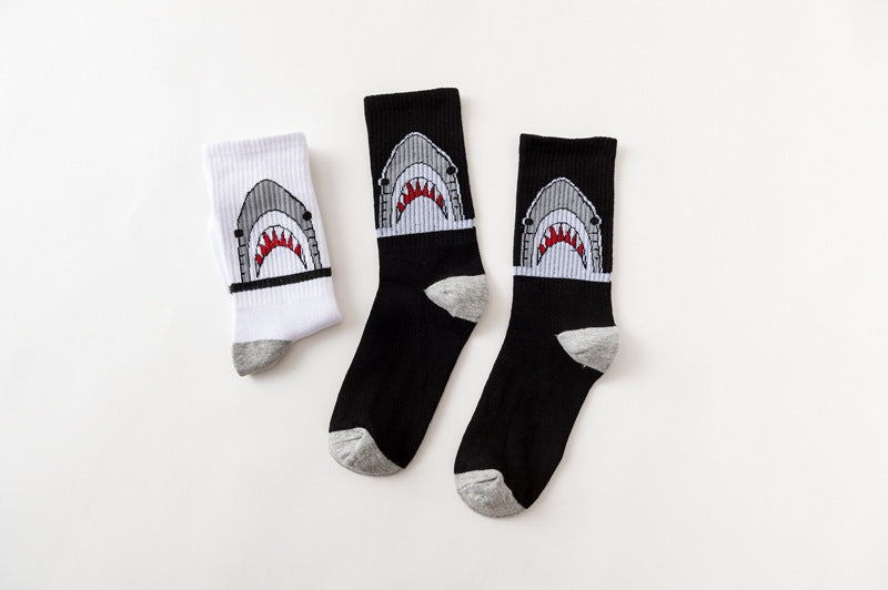 Harajuku Cotton Crew Socks – Unisex Hip Hop Streetwear for Casual Wear