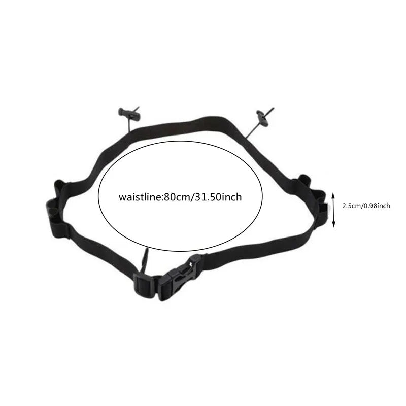 Running Bib Belt – Adjustable Race Number Holder for Triathlon Marathon