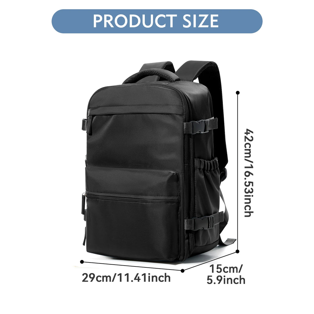 Expandable Travel Laptop Backpack – Large Capacity Business Bag for Men and Women