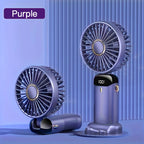 Portable Mini Handheld Fan – Rechargeable LED USB Cooler for Desk and Travel