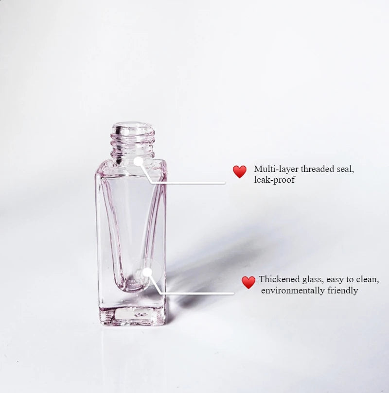 Refillable Glass Perfume Atomizer – 10ml and 20ml Travel Vials for Cosmetics