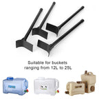 Folding Water Bucket Stand – Portable Metal Frame for Camping and Picnics