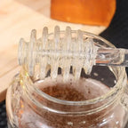 Glass Honey Dipper Stick – Drizzle Spoon for Kitchen Cooking and Tea Stirring