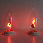 LED Flame Effect Candle Bulb – Vintage Edison Fire Lamp for Home Decor