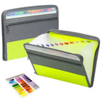 Expanding Accordion File Organizer – 13 Pockets with Zipper for Office