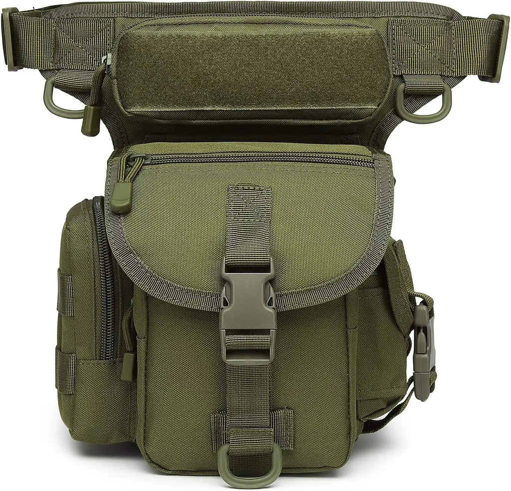 Nylon Drop Leg Bag – Tactical Waist Pack for Motorcycle Hiking Travel