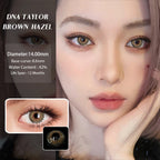 Color Contact Lenses – Natural 14.5mm Big Black and Brown Pupils for Beauty Makeup