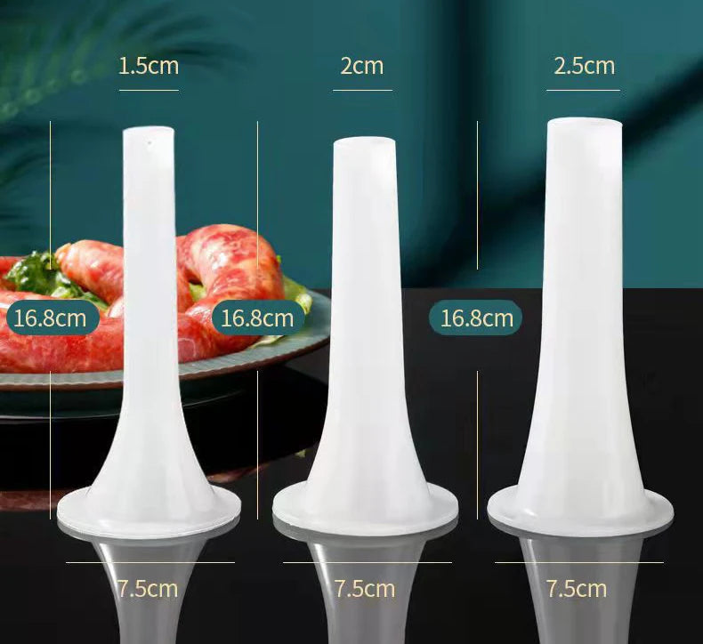 Manual Sausage Stuffer – Plastic Filling Tool for Homemade Meat Processing