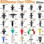 Automotive Plastic Fastener Kit – Bumper and Fender Rivet Retainers for Car Repair