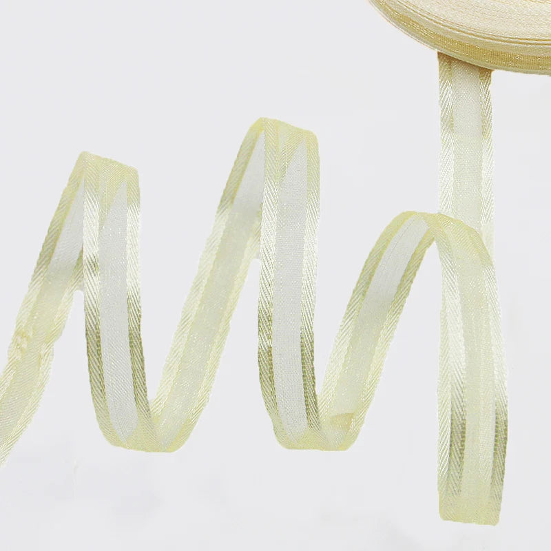 Organza Ribbon 3/8 Inch – Sheer Fabric Trim for Gift Wrapping and Crafts