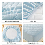 Waterproof 3D Air Fabric Mattress Protector – Breathable Bed Cover for Home