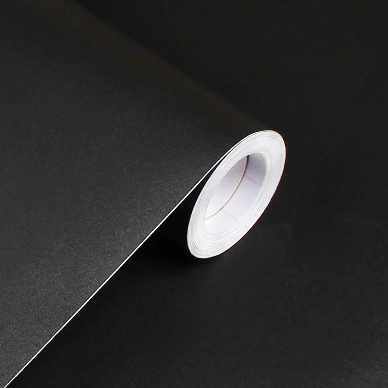 Matte White Vinyl Wallpaper – Waterproof Self-Adhesive Film for Home Decor