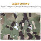 3D Camo Mesh Helmet Cover – Laser Cut Leaf Accessory for Airsoft and Hunting